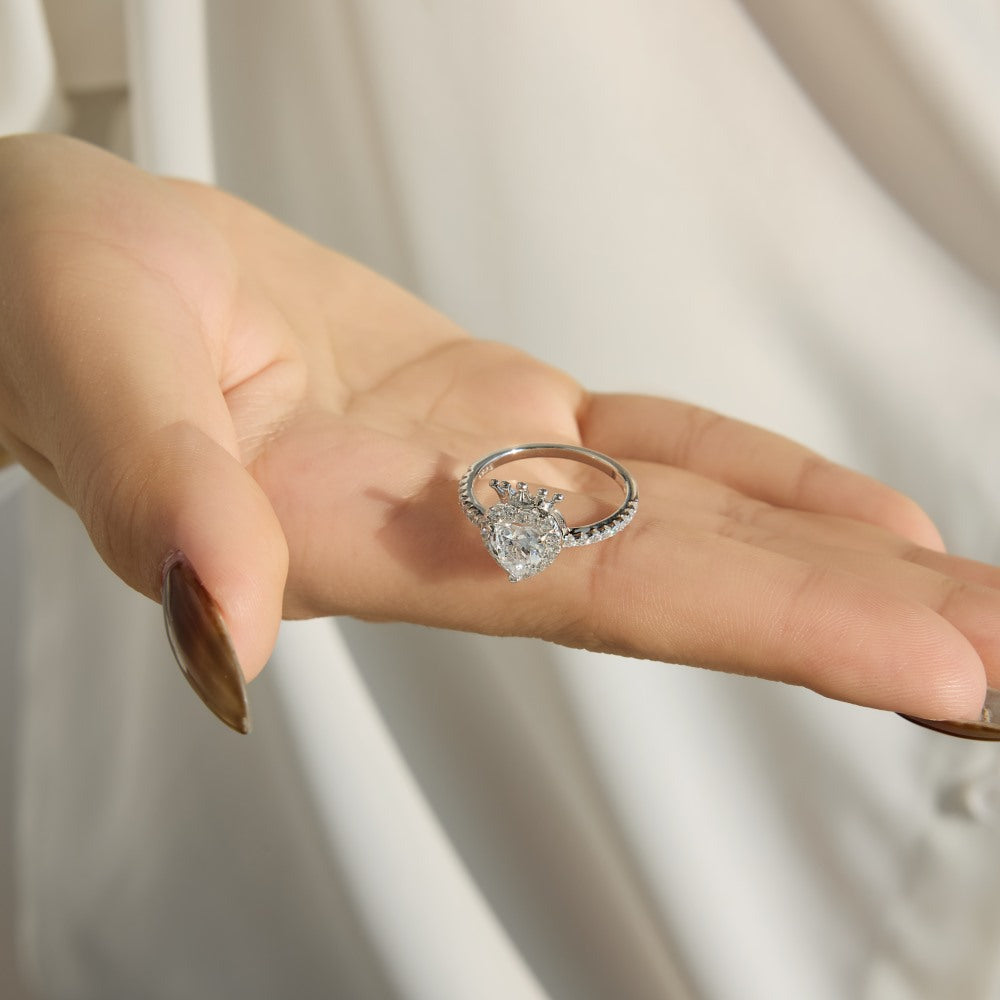 Heart Crown Ring
