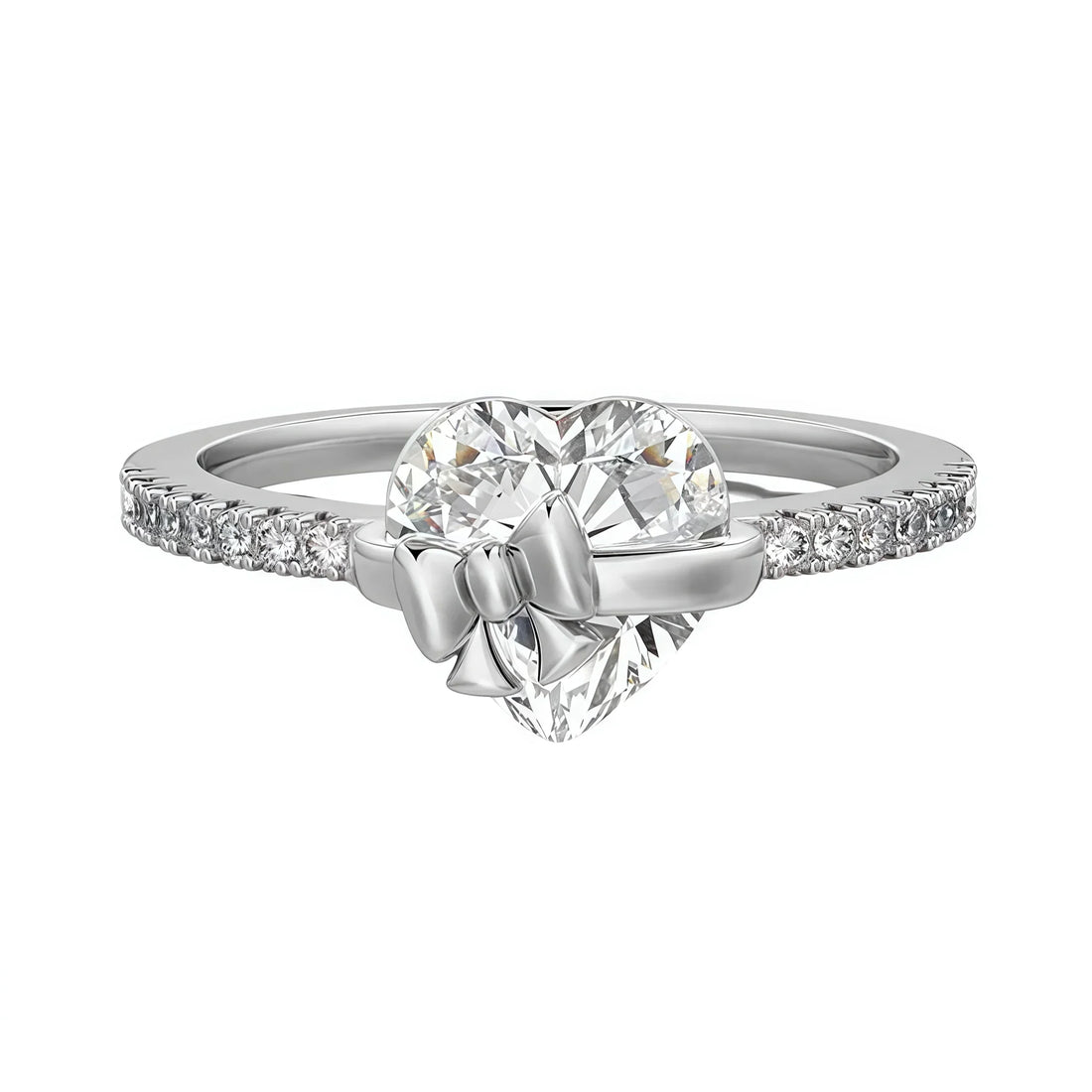 Bow Heart Promise Ring - Camillaboutiqueshop