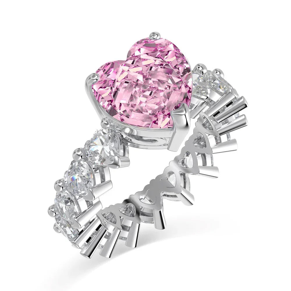 ICY PINK HEART RING - Camillaboutiqueshop