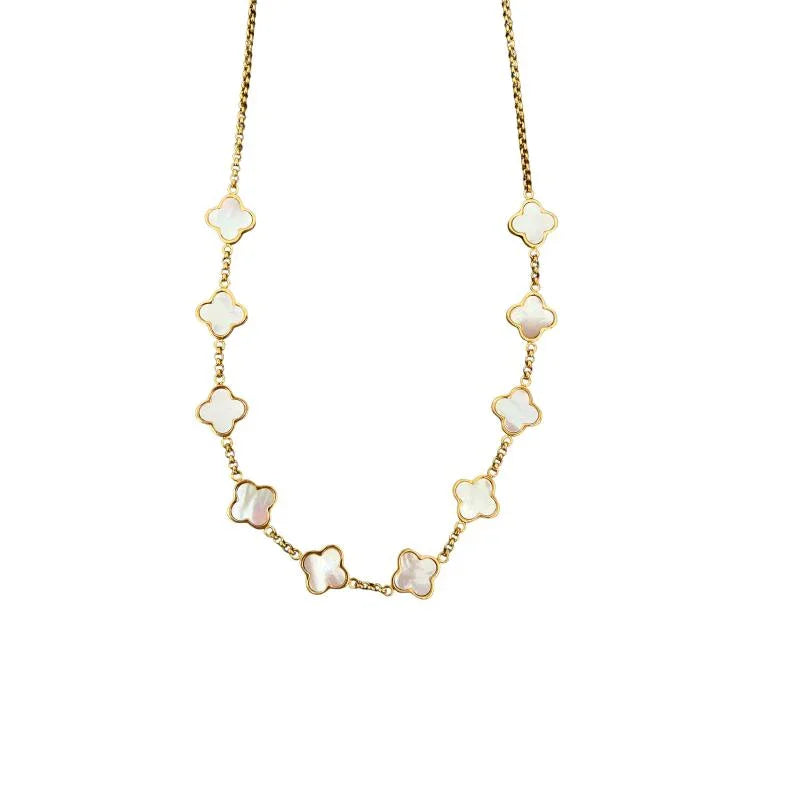 Multi 10 Motifs Clover Necklace - Camillaboutiqueshop